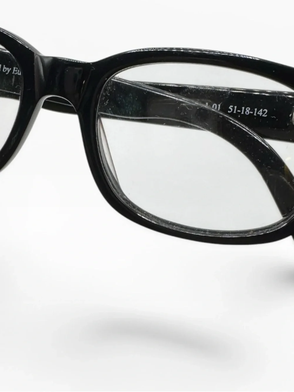 Scott Harris Underground Europa UG-06 Black Acetate Eyeglass Frames 51-18-142